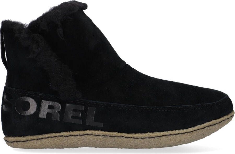 Sorel Nakiska Bootie Pantoffels Sloffen Dames Zwart