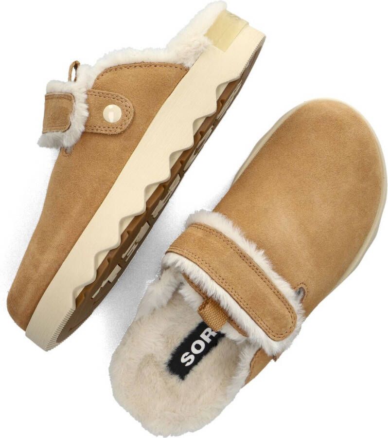 Sorel Viibe Clog Suedec Cozy Instappers Dames Camel