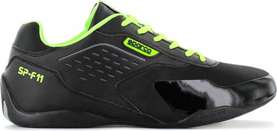 SPARCO Fashion SP F11 Heren Motorsport Sneakers Sport Schoenen Trainers Black Green