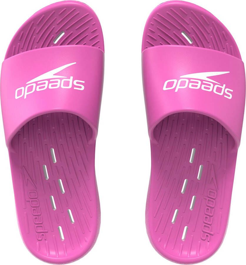 Speedo Slide Adult Female Roze Wit Vrouwen Badslipper