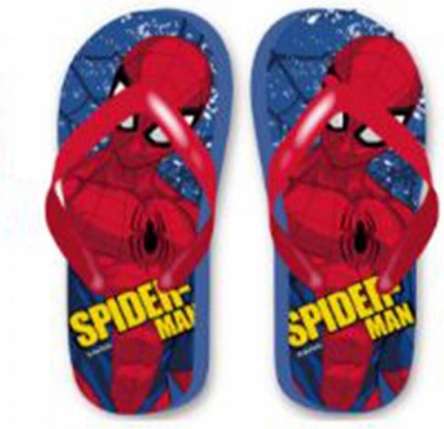 Spider-Man Spiderman teenslippers slippers Marvel flipflop blauw