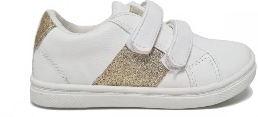 Sprox WITTE MEISJES SNEAKERS MET GOUDEN GLITTER