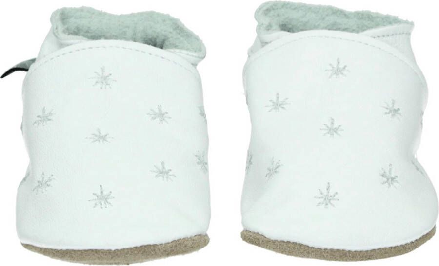 Starchild babyslofjes starry night in white Maat: S (11 cm)