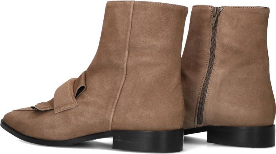 Stefano Lauran 22102 Enkellaarsjes Enkelboots met rits Dames Taupe