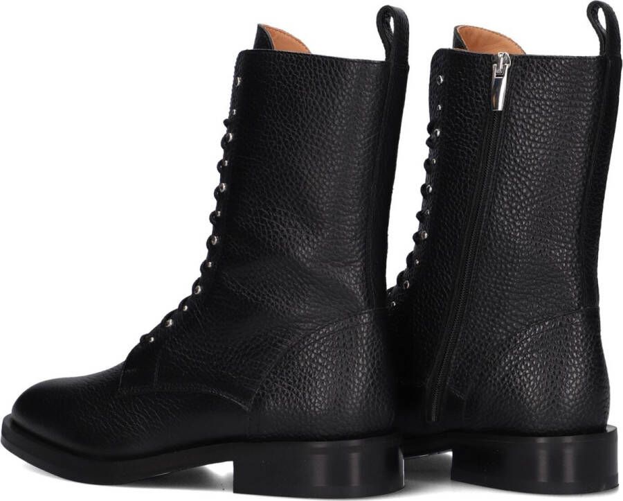 Stefano Lauran B5666 Enkellaarsjes Enkelboots met rits Dames Zwart