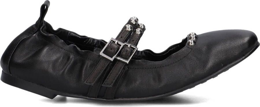 Stefano Lauran Bailarina Arrugada Ballerina's Ballarina Schoenen Instappers Dames Zwart