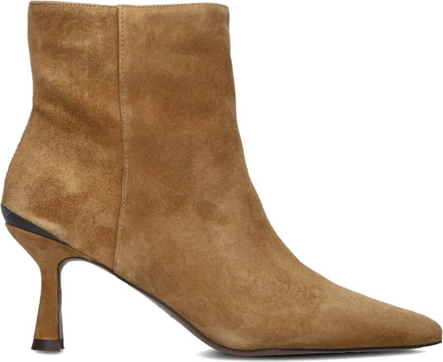 Stefano Lauran Botin Enkellaarsjes Dames Camel