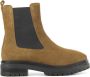 Stefano Lauran Chelsea boots Dames Laarzen Damesschoenen Suède S3109. Midden bruin - Thumbnail 1