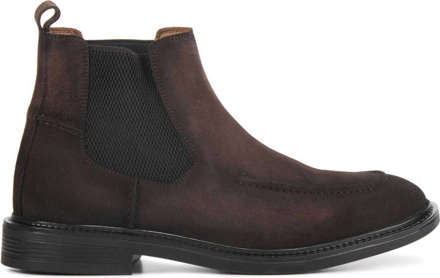 Stefano Lauran Chelsea boots Heren Boots Laarzen Herenschoenen Suède S3217 Bruin