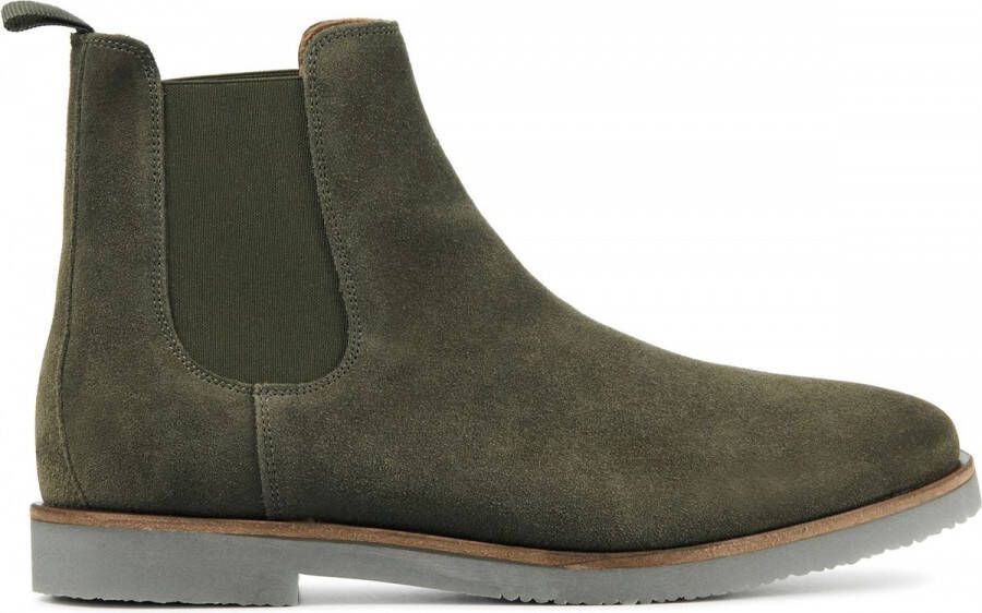 Stefano Lauran Chelsea boots Heren Boots Laarzen Herenschoenen Suède S3075 Groen