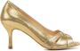 Stefano Lauran Dames Pumps Damesschoenen Leer Geen hoogte cm S3131 Goud - Thumbnail 1