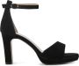 Stefano Lauran Pumps Stiletto Dames Damesschoenen Suède Plateau hoogte S3126 Zwart - Thumbnail 1