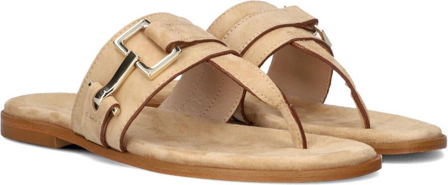 STEFANO LAURAN Teenslippers Dames Sue Teenslipper Maat: 42 Materiaal: Suède Kleur: Beige