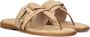 STEFANO LAURAN Teenslippers Dames Sue Teenslipper Maat: 39 Materiaal: Suède Kleur: Beige - Thumbnail 1