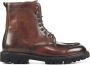 Stefano Lauran Veterboots Heren Boots Laarzen Herenschoenen Leer S3205 Bruin - Thumbnail 1