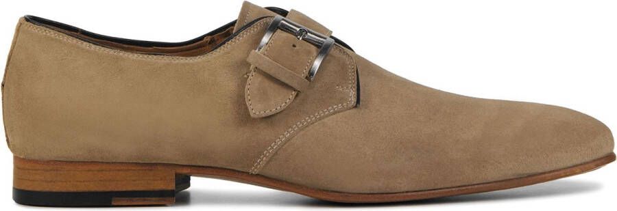 STEFANO LAURAN Nette Schoenen Heren S3084. Maat: 45 Materiaal: Suède Kleur: Beige