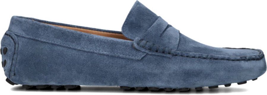 Stefano Lauran Instappers Heren Instapschoenen Herenschoenen Suède S3268 Jeans blauw