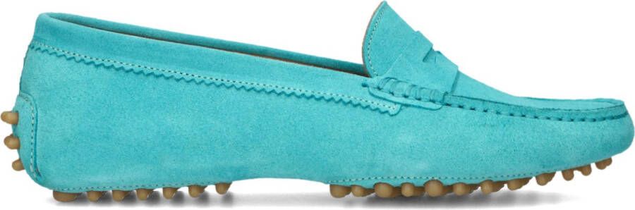 Stefano Lauran Instappers Loafers Female Damesschoenen Suède S3256 Turquoise