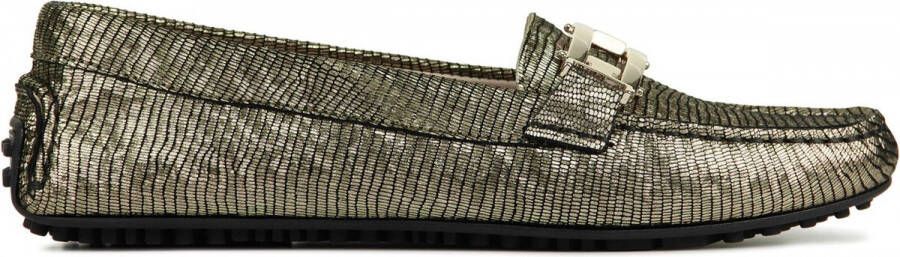 Stefano Lauran Instappers Loafers Dames Damesschoenen Suède S3038 Goud