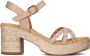 STEFANO LAURAN Sandalen Dames Led Sandaal Met Studs Th Maat: 40 Materiaal: Leer Kleur: Nude - Thumbnail 1