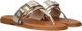 STEFANO LAURAN Teenslippers Dames Met Teenslipper Maat: 38 Materiaal: Leer Kleur: Goud - Thumbnail 1