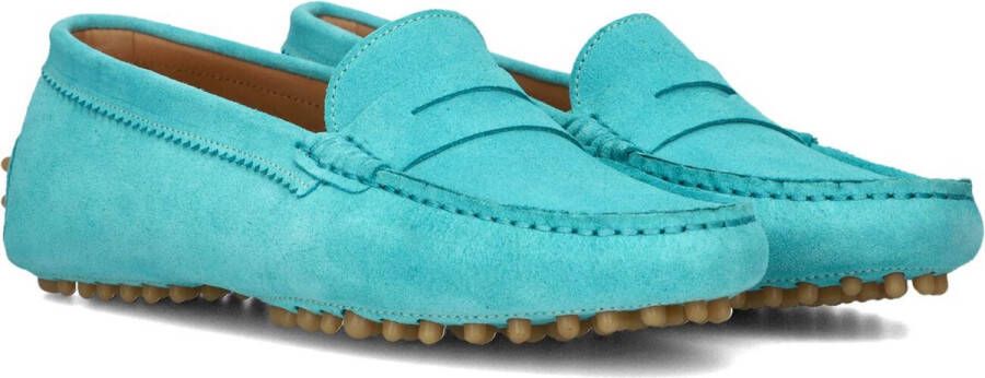 Stefano Lauran Instappers Loafers Female Damesschoenen Suède S3256 Turquoise