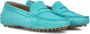 Stefano Lauran Instappers Loafers Female Damesschoenen Suède S3256 Turquoise - Thumbnail 2