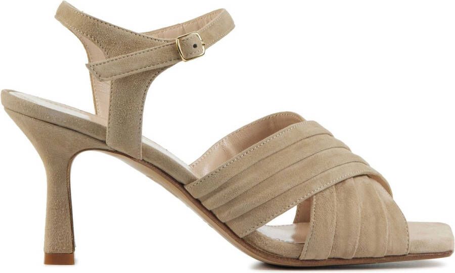 STEFANO LAURAN Sandalen Dames S3082 Maat: 37 Materiaal: Suède Kleur: Taupe