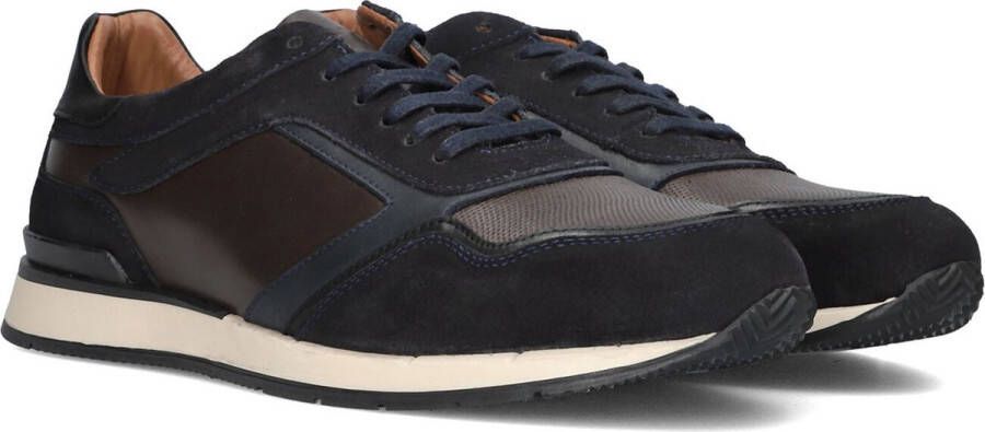 STEFANO LAURAN Lage Sneakers Heren Sl124h610 Maat: 43 Materiaal: Leer Kleur: Blauw