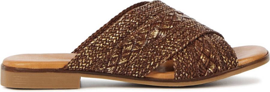 STEFANO LAURAN Slippers Dames S3107 Maat: 36 Materiaal: Leer Kleur: Bruin