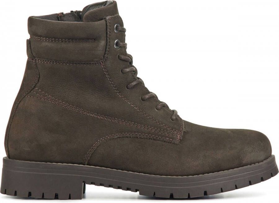 Stefano Lauran Veterboots Heren Boots Laarzen Herenschoenen Nubuck S3056 Bruin