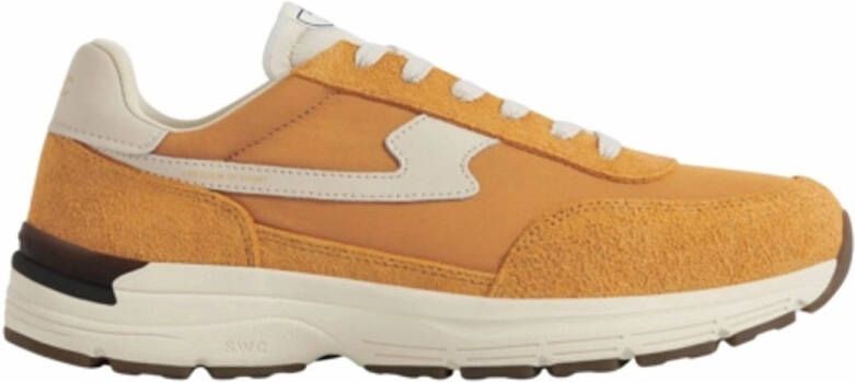 S.w.c. Stepney Workers Club Osier S-Strike Suede Mix Sneakers Yellow Heren