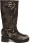 Steve Madden Beau biker boot van leer met gespdetail - Thumbnail 1