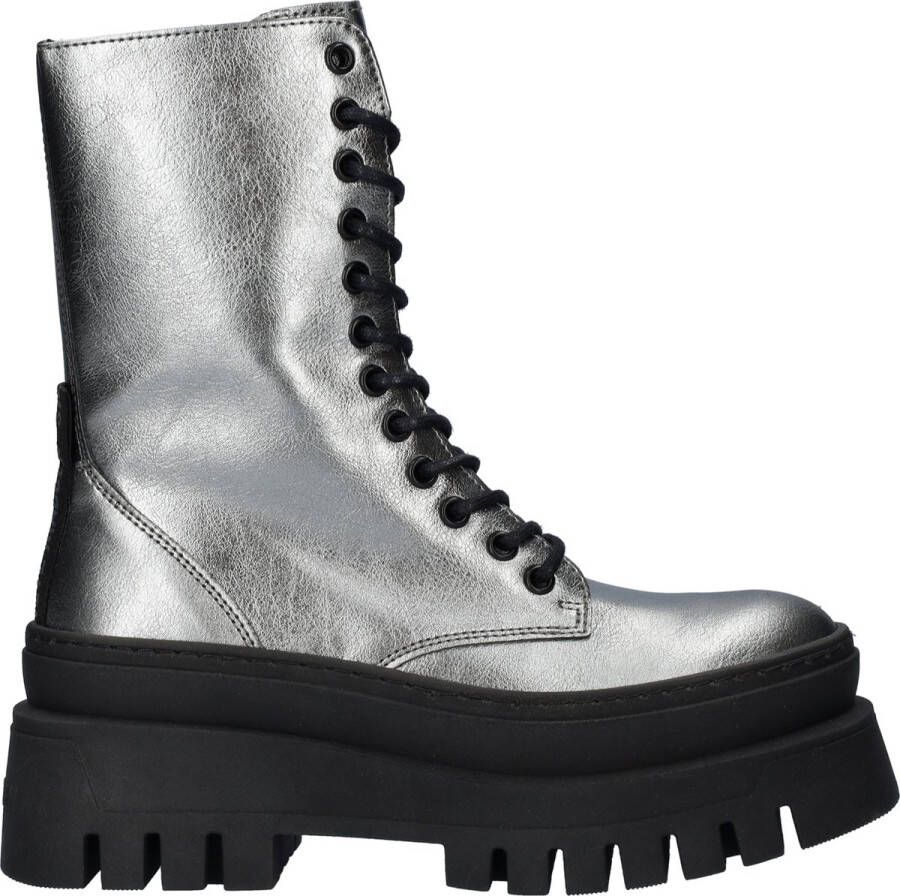 Steve Madden Coast dames veterboot Zilver