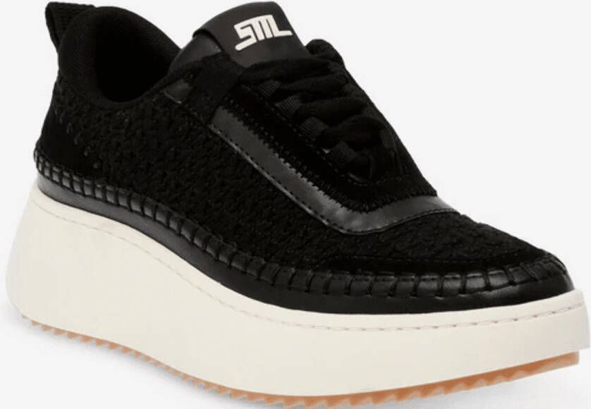 Steve Madden Dames Sneaker Doubletake Black White ZWART