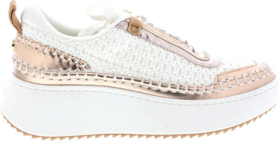 Steve Madden Dames Sneakers Doubletake Silver gold Cream Multi