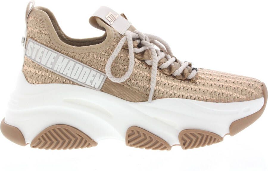 Steve Madden Dames Sneakers Project Bronze Gold Silver Brons