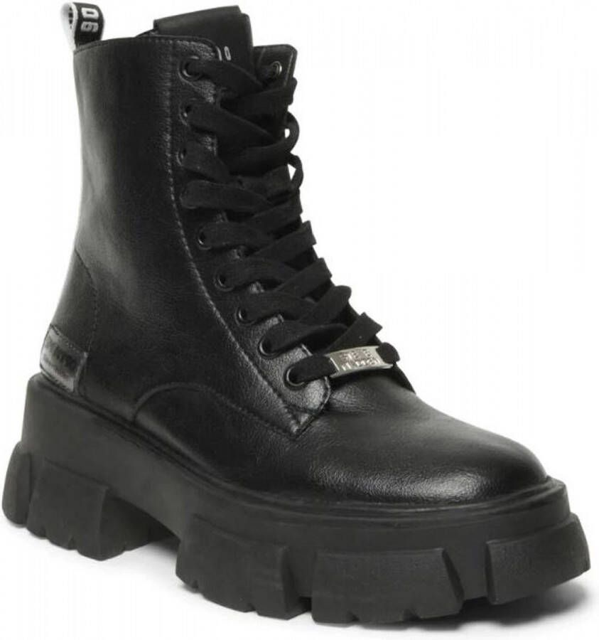 Steve Madden Chunky Sole Leren Laarzen Black Dames