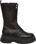 Steve Madden Chunky Zwarte Veterschoenen Black Dames - Thumbnail 1