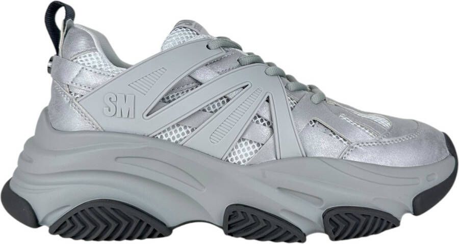 Steve Madden Heren Sneakers Silver SM12000832 751 Peckman Sneaker