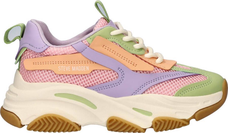 Steve Madden JPossession chunky sneakers roze lila groen