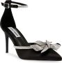 Steve Madden Lumiere sandalette van satijn met strass - Thumbnail 1