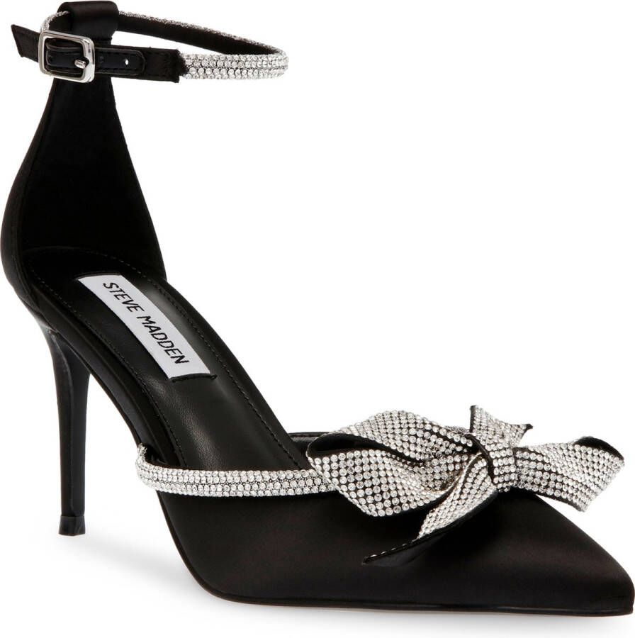 Steve Madden Lumiere sandalette van satijn met strass