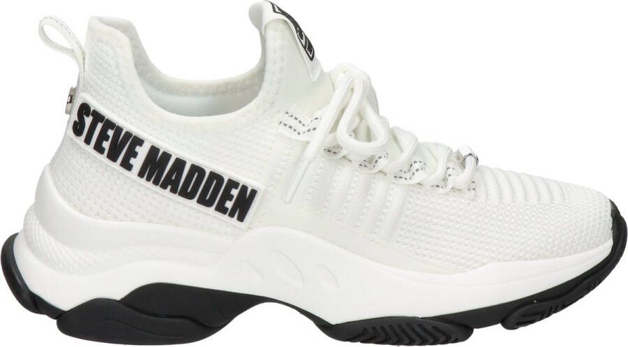 Steve Madden Mac2 dames sneaker Wit zwart