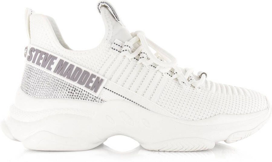 STEVE MADDEN Maxilla-R E sneaker white Wit Textiel Lage sneakers Dames