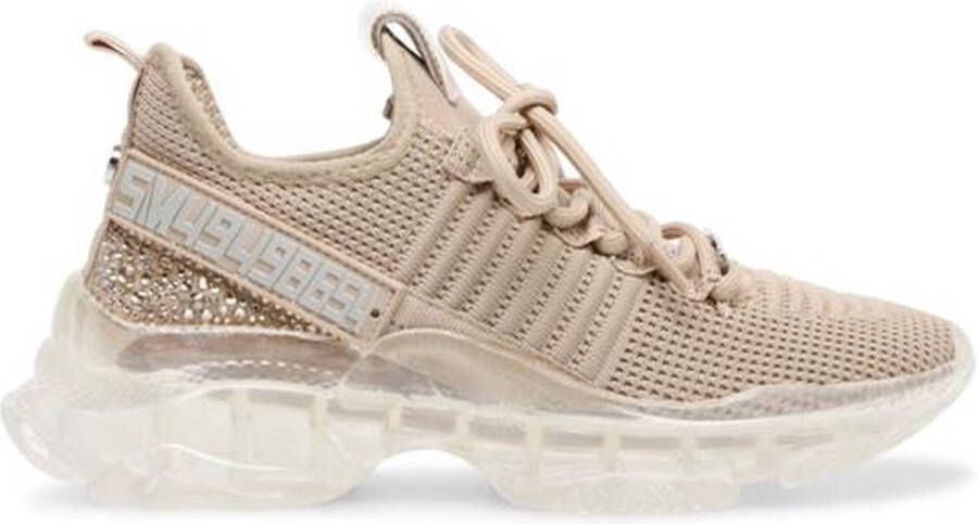 Steve Madden Roségouden Sneakers met Decoratieve Stenen Beige Dames