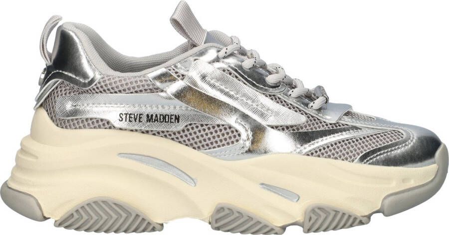 Steve Madden Possession-E dames sneaker Zilver