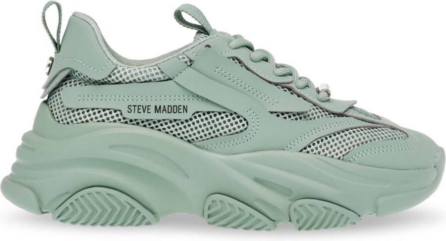 Steve Madden Stijlvolle Possession-E Sneaker Green Dames