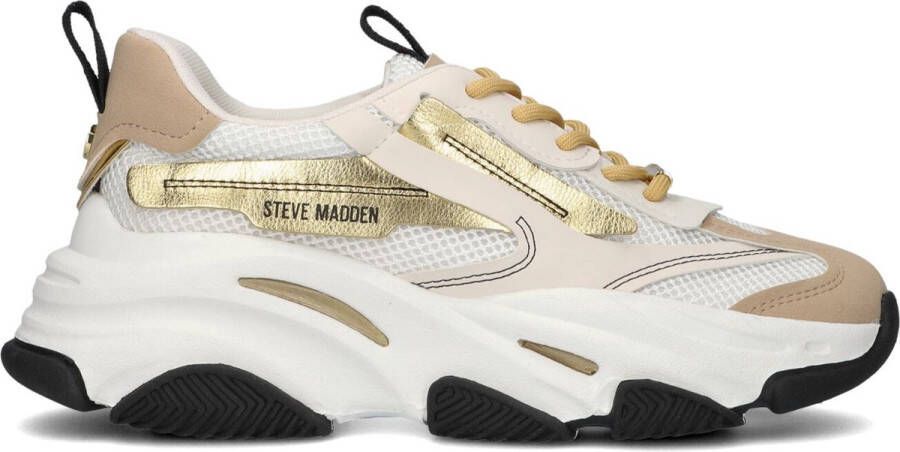 STEVE MADDEN Possession-E white tan Wit Textiel Lage sneakers Dames