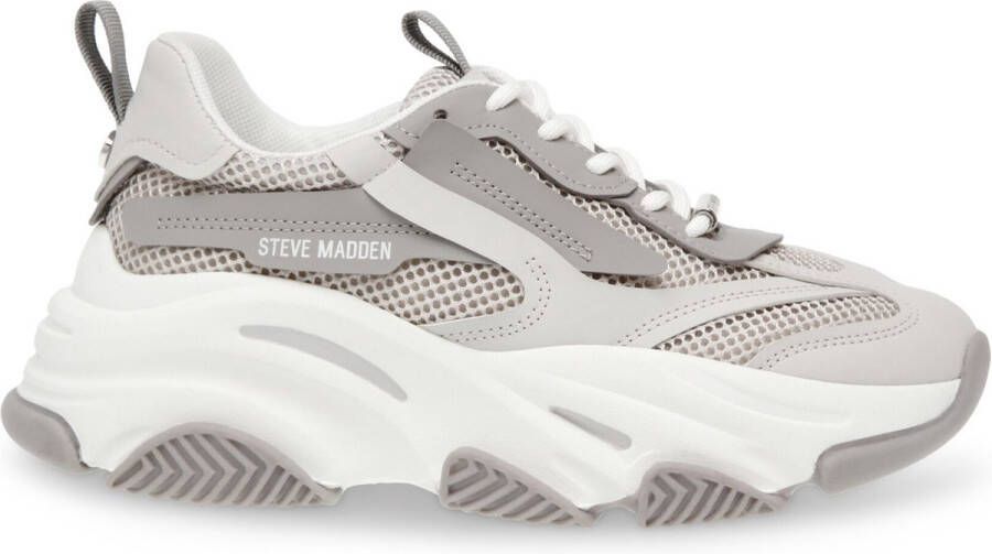 STEVE MADDEN Possession-E grey grey Grijs Textiel Lage sneakers Dames - Foto 1